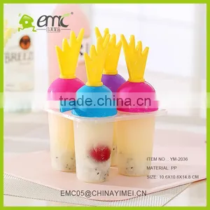 SSet of 4 Pcs Ice Cream Mold Plastic Ice Lolly Mould Ice Tray Maker thumbnail-1