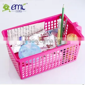 Bathroom With Handle Plastic Storage Basket thumbnail-2
