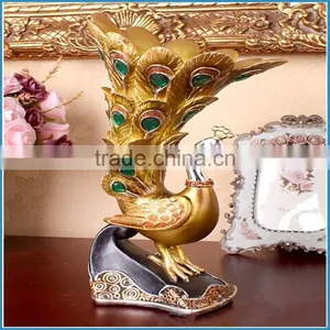Peacock Resin Vases for Home Decoration thumbnail-1