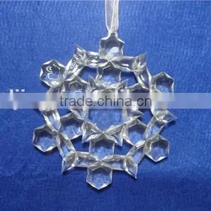 Clear Acrylic Christmas Snowflake Hanging Decorations Supplier thumbnail-2