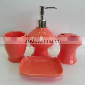 Wholesale Yellow Bathroom Accessories Set thumbnail-4