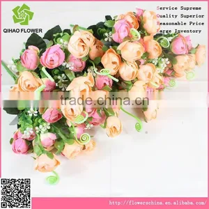 Autumnal Artificial Camellia Bud Flower Decorative Landscaping Flower Bouquet thumbnail-4