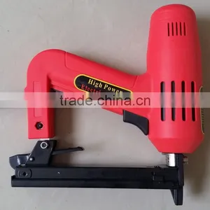 1500w 8016 Lower Noise Handheld Electric Brad Nail Crown Stapler Gun Portable Electric Nailer Gun thumbnail-3