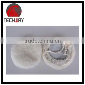 Top Grade Lamb Skin Polishing Pad/polishing Wool Pad/wool Buffing Pad 4.5'',5'',6'',7'',8'',9'' thumbnail-1