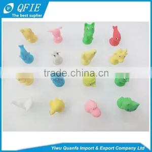 2017 Latest Wholesale Mini Stikeez Rubber Cartoon Pen Cap Toys for Kids and Capsules thumbnail-3