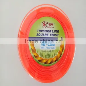 Brush Cutter Parts Nylon Grass 2.0mm Square Twist Trimmer Line thumbnail-1