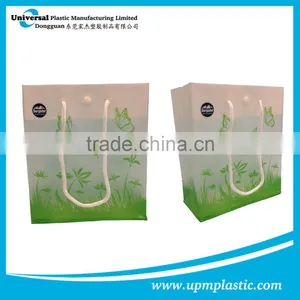 Eco-friendly Disposable Degradable Rope Handle Plastic Carrier Bag thumbnail-2