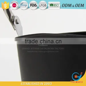 Homeware Powder Coating Black Ash Holder Iron Metal Coal Bucket thumbnail-6