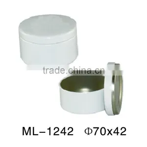 ROUND Candle Box Metal Tin Can thumbnail-2