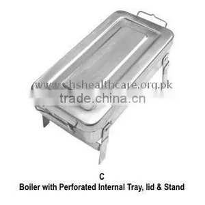 Boilers With Lid & Perforated Internal Tray and Stand thumbnail-1