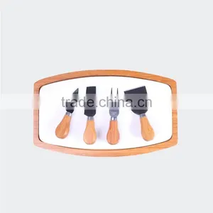 Hot Sale Bamboo Cheese Board Set With Knifes thumbnail-3