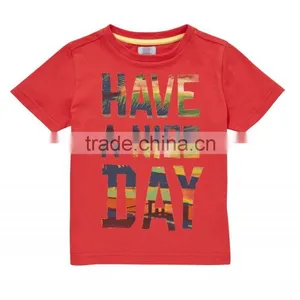 Customized Kids T Shirt With Printed Customers Logo thumbnail-1