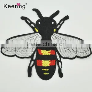 Hot Sale Pretty Bee Embroidery Patch Fabric Craft WEF-287 thumbnail-1