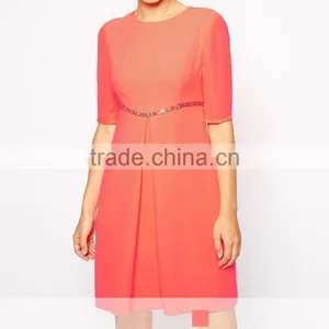 New Elegant Fashion Lady Prom Party Dress Quality Factory Wholesale Evening Dress thumbnail-1