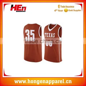 Hongen Apparel Sublimated Breathable Cheap Reversible Basketball Uniforms thumbnail-1