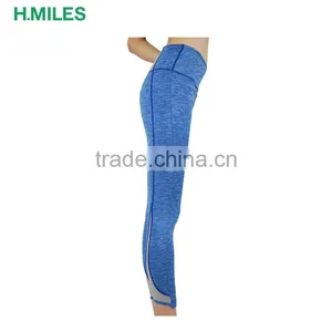 Quick-drying Fitness Tights Women Blue Track Legging Sport Leggings thumbnail-3