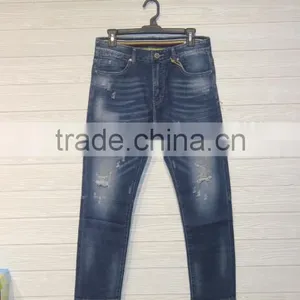 GZY Fashion Wash Denim Jeans Men Maternity Jeans Pant and Shirt thumbnail-4