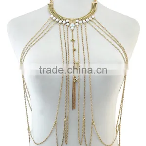 2016 Hot Sale New Alloy Long Chain Body Jewelry for Women Accessories thumbnail-2