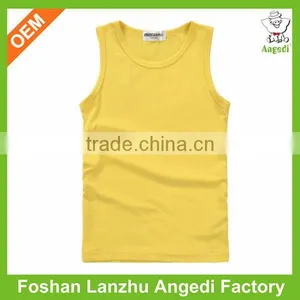 Summer Knitted Soft Fabric Kids Sports Wear Tank Top thumbnail-1