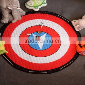 Hot Sale Round Shaped Cartoon Pattern Print Baby Toy Storage Bag Play Mats Blanket thumbnail-1