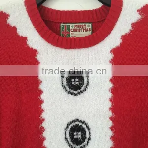 Unisex Long Batwing Sleeve Knitted Sweater Christmas Jumper Knitwear For Autumn Winter thumbnail-4