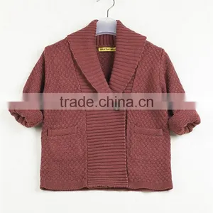 Spring Warm Knitting Sweater For Little Boys Children Thick Knitted Kimono With Button Front thumbnail-3