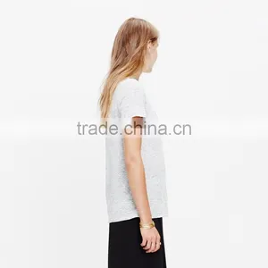 Modern Ladies T-shirt Print Design Linen Paris Tshirt thumbnail-2