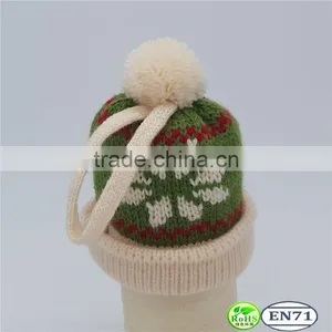 Doll Wearing Cute Knitted Cap and Knitted Scarf Decoration Toy Knitted Hat and Knitted Scarf thumbnail-2
