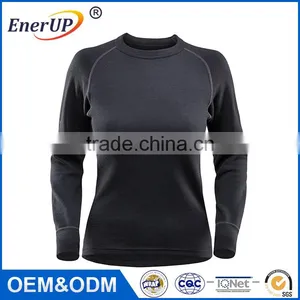 Women Clothing Gym Apparel Thermal Wicking Antibacterial Long Sleeve Sublimation T Shirt thumbnail-5