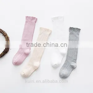 Baby Top Fashion Pure Color Kids Socks Soft 100% Cotton Kawaii Boys Girls Knee Long Socks Children's Leg Warmers High Socks thumbnail-2