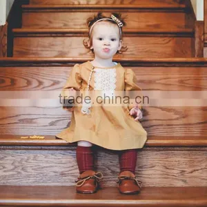 Full Sleeve Tunic Dress Vintage Style Baby Blouse New Design Of Winter Dress thumbnail-2