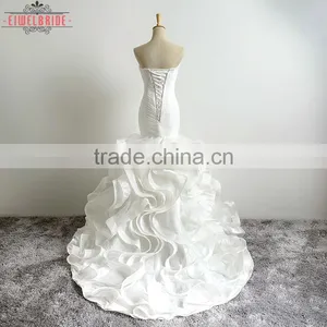 Long Floor-length Sweetheart Mermaid Beaded Bridal Dress thumbnail-4