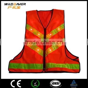 Led Reflective Work Safety Vest Disposable Safety Vest/Police Safety Vests thumbnail-1