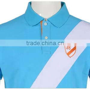 Latest Promotional Men Polo Shirts Wholesale Factory Price Low Moq Sky Blue thumbnail-5