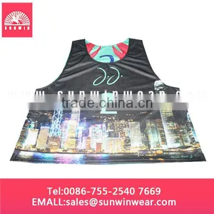Custom Reversible Training Sports Mesh Bibs Pinnies, Sublimated Lacrosse Jersey thumbnail-3