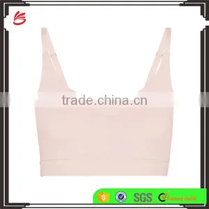 Summer Style Women Cotton Stretch Athletic Vest Gym Fitness Spandex Sports Bra thumbnail-1