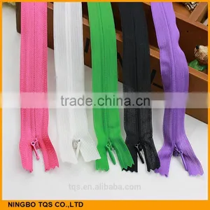 Eco-friendly Colorful 3# 30 cm Lace Tape Women Invisible Zipper thumbnail-5