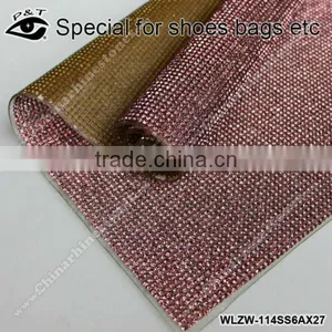 NEW!! Iron On Rhinestone Mesh Chaton Rose 2MM SS06 For Clothing Shoes thumbnail-1