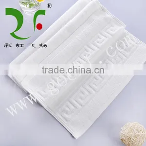 White Cottoncustom Woven Logo Hotel Bathroom Rugs thumbnail-2