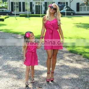 Boutique Wholesale Mom and me Matching Dress Mother and Children Dress thumbnail-1