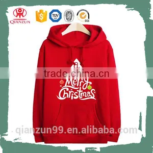 Polar Christmas Tree Hoodies Fleece Pullover Merry Christmas Letter Sweatshirts thumbnail-1