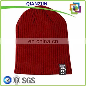 Mens Long Hat Beanie Plain Acrylic Beanie Caps/Hat thumbnail-1