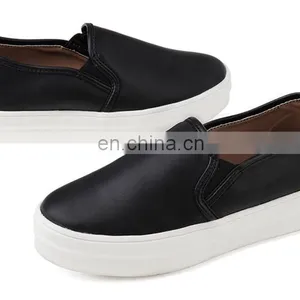 Wholesale Women Leisure Shoes Stripe Canvas High Heel Flat Shoes thumbnail-4