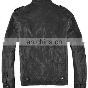 Classic Wearable Handsome Mens Pakistan Leather Jacket thumbnail-3