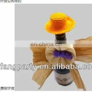 Tequila Wine Bottle Hat JPH14, Mini Sombrero Mexican Hat for Decoration of the Bottle thumbnail-1