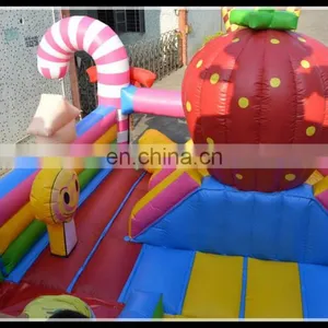 High Quanlity Pvc Funny Candy Park Giant Inflatable Jumping Fun City for Kids thumbnail-5