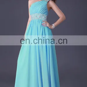 Grace Karin Women's Fashion Formal Long Dresses Evening Pink and Blue Chiffon A-line Evening Dress CL3410-2# thumbnail-2