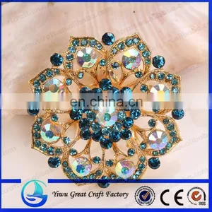Sell Like Hot Cakes Product Fashionable Flower Alloy Rhinestone Brooches Female Color Optional thumbnail-1