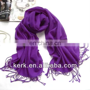 Fashion Plain Design Scarf and Shawl, Stock 40 Colors Wholesale Price,Material:Cashmere+ Viscose thumbnail-6