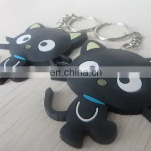 2016 High Quality Personalized Cute Cat Pvc Key Ring for Wholesale thumbnail-4